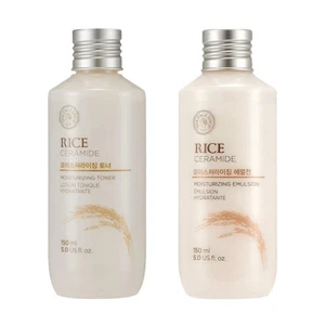 THE FACE SHOP Rice & Ceramide Moisturizing Toner / Emulsion 150ml - Picture 1 of 3