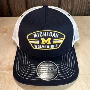 Zephyr NCAA Michigan Wolverines Snapback Hat Trucker Cap NWT Dakota Patch Mesh - Picture 1 of 10