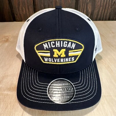 Zephyr NCAA Michigan Wolverines Snapback Hat Trucker Cap NWT Dakota Patch Mesh - Image 1 of 4