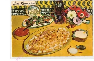 CARTE POSTALE DENTELEE RECETTE CUISINE Gnocchis à la Niçoise Emilie Bernard n154 - Bild 1 von 2