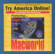 Disque disquette vintage scellée America Online AOL 3,5 POUCES pour Macintosh Macworld
