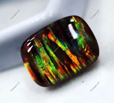 10.10 Ct Natural Fire Opal Doublet Australian Certified Untreated Gemstone - Image 1 of 4