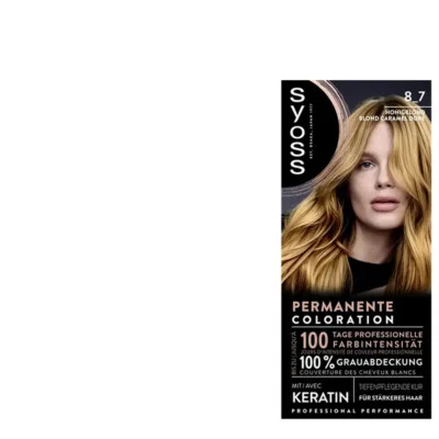 Syoss Permanente Coloration Haarfarbe Honigblond 8_7 mit Keratin & Grauabdeckung - Bild 1 von 4