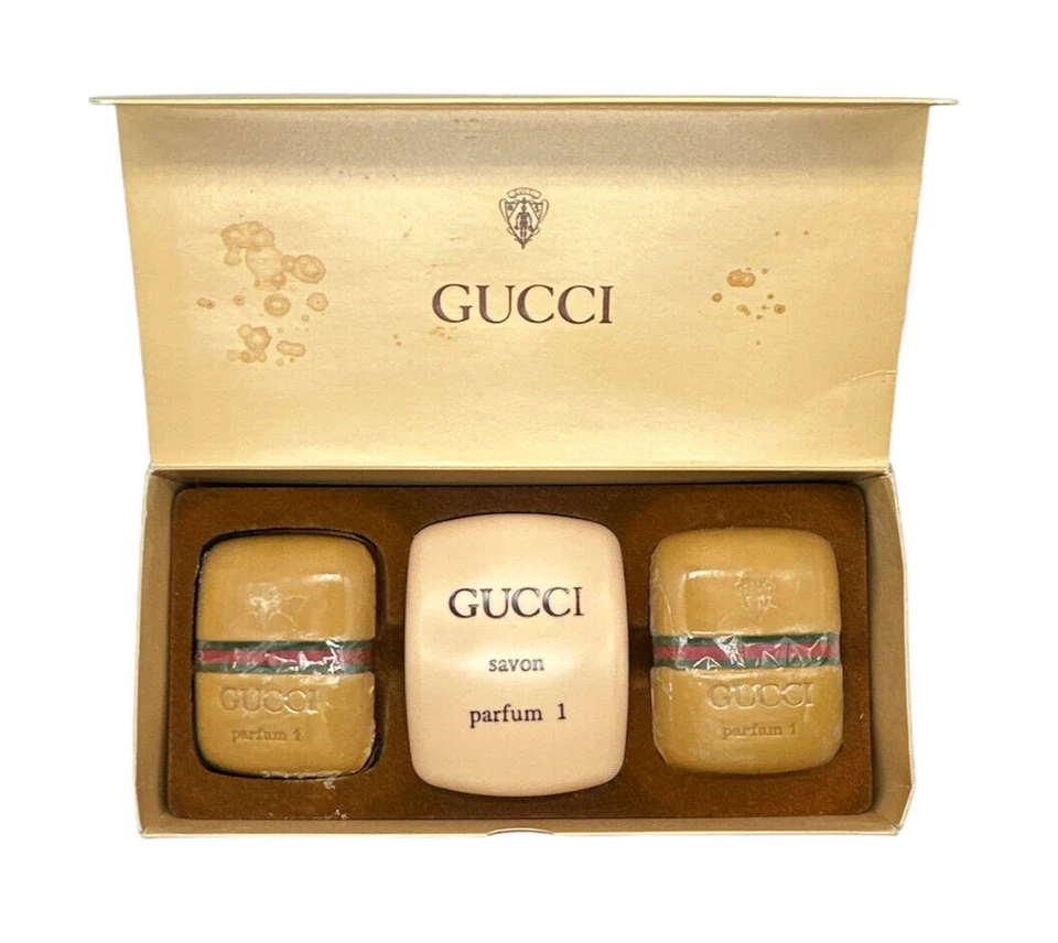 (333,30EUR/1KG) 3 x 100G VINTAGE GUCCI - PARFUM 1 SOAP SAVON SEIFE NEU OVP - Bild 1 von 1