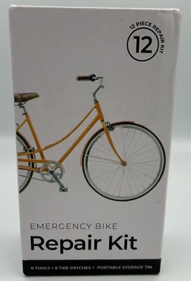 NUEVO Kit de Herramientas de Reparación de Bicicletas de Emergencia en Estaño Portátil 7 en 1 Parches de Herramientas de Bicicleta Foto 1 de 2