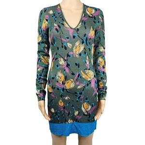 Missoni Womens Green Floral Knit Mini Dress Size 38 - Picture 1 of 10