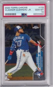 VLADIMIR GUERRERO JR. -- 2020 TOPPS CHROME -- #133 -- PSA GEM MINT 10 - Picture 1 of 1