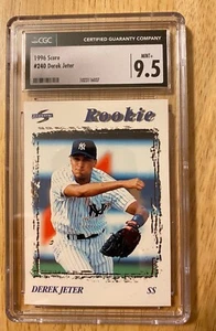1996 Score, Derek Jeter Rookie Card # 240, CGC Graded: Mint + 9.5 - Picture 1 of 2