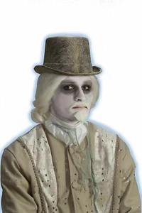 Ghostly Spirit White Moustache and Goatee Facial Hair Costume Accessory - Picture 1 of 1