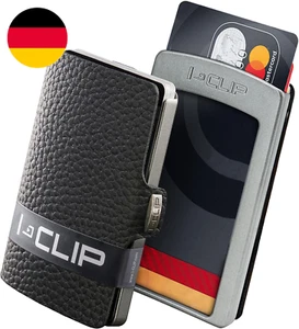 I-CLIP Original Mini Wallet Mit Geldklammer - Slim Wallet - Leder Geldbörse - Pr - Bild 1 von 12