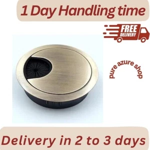 2-Pack Desk Grommet for Cable & Wire Organizer - Bronze, Fits 2" Hole - Picture 1 of 3