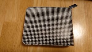 Comme Des Garcons Houndstooth Pattern Printed Leather Unisex Wallet Rare