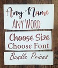 Rose Gold, Metallic Vinyl Labels, Stickers, Decals, Personalise, Name, Hinch