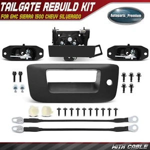 Metal Tailgate Hardware Rebuild Kit with Cable for Chevy Silverado GMC Sierra - Picture 1 of 11
