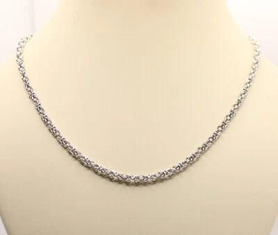 COLLANA ARGENTO BIZANTINA UNISEX RODIATA CM 60 RODIATA MM 4 EXPLOIT - Immagine 1 di 4