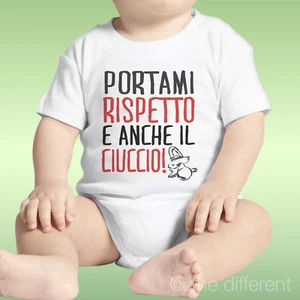 Unisex Baby Body Quote Bring Me Respect And The Pacifier Idea - Picture 1 of 1