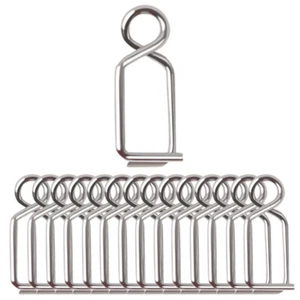 15Pcs Fishing Swivels Fishing Clips Quick Change Lure Clips for Flies Jigs Lures - Picture 1 of 12