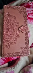 Pink Leather Magnetic Flip Samsung Galaxy A55 5g - Picture 1 of 3