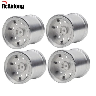 RC Aluminum Beadlock Wheel Rims for Tamiya King Yellow 6x6 #58653 G6-01 Hop Ups - Bild 1 von 4