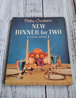 Vintage Betty Crocker's Dinner for 2 Two Cookbook 1958 First Edition - Image 1 of 4