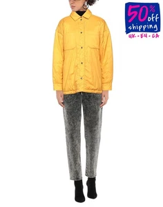 RRP€350 ADD Down Jacket IT42 US4 UK10 M Ultralight Water Repellent Yellow - Picture 1 of 5