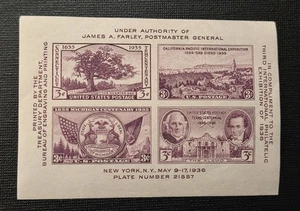 Scott #778, 3 ct TIPEX Third International Philatelic Exb. S/S postfrisch, NH, ss-vz - Bild 1 von 2