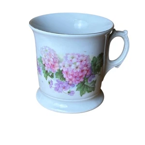 Taza de afeitar vintage de porcelana floral hortensia Alemania #206 - Imagen 1 de 7