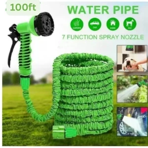 Manguera mágica expandible de alta presión de 100 pies 7 funciones de pulverización de agua pistola Durabl - Imagen 1 de 7