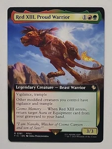 MTG FINAL FANTASY COMMANDER RED XIII PROUD WARRIOR EXTENDED ART FIN 0181 RARE UB - Bild 1 von 2