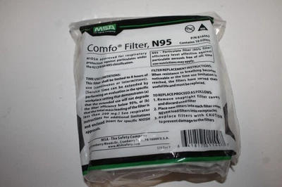 MSA 816662 Comfo Respirator Filter N95 10 / Pack 816662 - Image 1 of 2