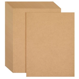 96 feuilles de papier kraft marron, 8,5 x 11 pouces pour artisanat, invitations - Photo 1/8