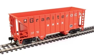 Walthers HO 34' 100-Ton 2-Bay Hopper Granite Rock GRCX # 910-56609 - Bild 1 von 1