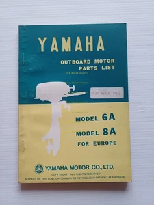 Yamaha Außenbordmotoren 6A - 8A 1976 Ersatzteilkatalog ORIGINAL - Bild 1 von 8