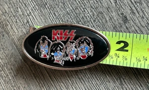 KISS Pin Badge 1978 Solo Albums Faces Oval 1.75" Vintage Kiss Memorabilia Aucoin - Picture 1 of 2