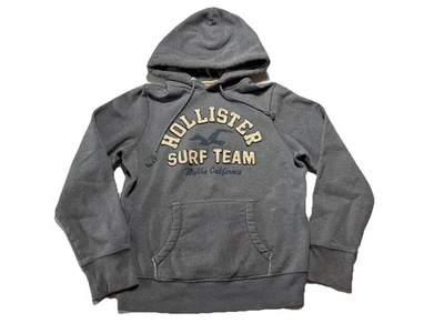 Sudadera con Capucha Hollister Surf Team De Colección Gris Malibú Envejecida Peso Medio Pesado Foto 1 de 4