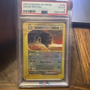 Pokémon Skyridge Golem #148 2003 holograma inverso PSA 4 - Imagen 1 de 2