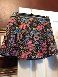 NWT GOTTEX Midnight Garden Golf Tennis Flare Move Ruffle Hem Skort S M L XL - Picture 1 of 2