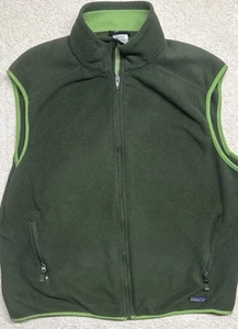 Chaleco Patagonia Synchilla Cremallera Completa Suéter Bolsillos con Cremallera Verde Sobre Verde Para Hombre’s XL - Imagen 1 de 6