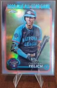 2024 Topps Chrome Update Christian Yelich 2024 All-Star Game #ASGC-17 - Brewers - Picture 1 of 2