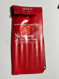 Nicholson 12-Pc. Round Handle Needle File Assortment Set - 5-1/2" #37392 - Picture 1 of 6