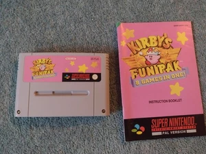 KIRBY'S FUN PAK 8 Spiele in einem! SNES SPIEL mit Bedienungsanleitung - Bild 1 von 1