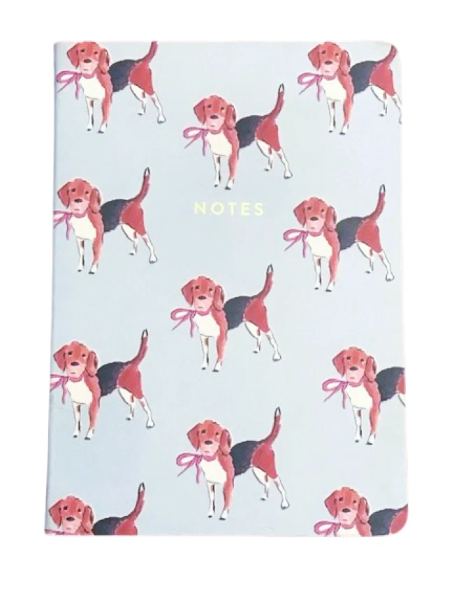 NEW Beth Briggs Eccolo Dog Themed Blank Lined Notebook Journal - Image 1 of 1