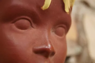 50er Cortendorf Wall Mask Rockabilly Ceramics Wall Head Boy Child 50s German - Image 1 of 4