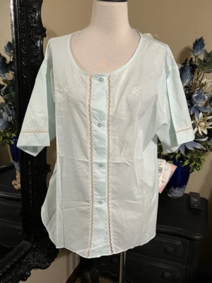 Top pijama vintage Barbizon Delia ropa corta para dormir talla grande nuevo con etiquetas Foto 1 de 4