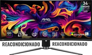 MSI MAG 341CQP QD-OLED 34' QD-OLED UWQHD 175Hz FreeSync Premium Pro - Imagen 1 de 1