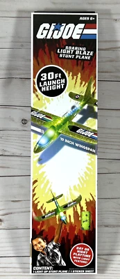 GI JOE Soaring Light Up Blaze Stunt Plane Glider Green Age 6+ Retro - Image 1 of 4