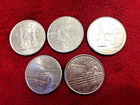 2001-P Minted Set Of Five Brilliant Us State Quarters