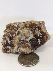132g natürlicher roher Granatcluster Pakistan - Bild 1 von 3