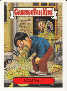 2003 GARBAGE PAIL KIDS ALL NEW SERIES 1 #39a COLIN 911 LONG BAR ERROR CARD RARE