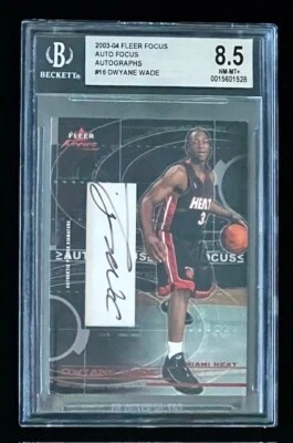 2003 Fleer Focus Dwyane Wade Rookie Auto /100 BGS 8.5 - Image 1 of 2